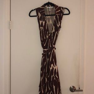 DVF printed wrap dress